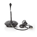 Miniatyrbillede 4 af 9: Mikrofon | Brugt til: Desktop / Notebook | Kabel | USB-A Han | Indbygget on/off-knap (tænd/sluk) | Hovedtelefonudgang