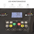 Miniatyrbillede 6 af 10: Elektrisk Løbebånd, Der Kan Foldes Sammen Med 12 Programmer, Led-Skærm, Kopholder Og Mobiltelefonholder, Til Hjemmegymnastik