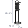 Miniatyrbild 6 av 6: Stativ för toalettpapper - svart