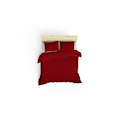Pikkukuva 2 / 2: Satiini kaksinkertainen peittosarja Stripe - Claret Red v2
