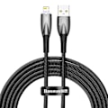 Pikkukuva 1 / 9: Glimmer-sarjan USB-A-kaapeli Iphone Lightning 480Mb-s 2.4A 2m musta