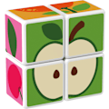 Pikkukuva 2 / 4: Geomag Magicube Printed Fruits + Cards 7 Pcs