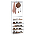 Miniatyrbillede 1 af 3: Herzberg Segmented Hallstand Tøjbøjle med 5 hylder Skostativ - 60x173cm
