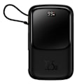 Pikkukuva 1 / 9: Powerbank pikalatauksella 10000mAh 22,5W QC-PD-SCP-FCP USB-C-kaapeli musta