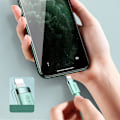 Miniatyrbillede 6 af 9: iPhone USB - Lightning kabel 2,4A 1,2m sort