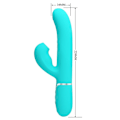 Miniatyrbillede 8 af 11: Pretty Love - Perlita Multifunktion 3 I 1 G-Spot Vibrator Aqua Green