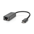 Pikkukuva 1 / 4: USB-verkkosovitin | USB 3.2 Gen 1 | 2.5 Gbps | USB-C™ Uros | RJ45 Naaras | 0.20 m | Pyöreä | Niklattu | Tinattu Kupari | Musta | Laatikko