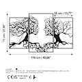 Pikkukuva 7 / 7: Koristeellinen metalliseinätarvikkeet Tree Person 499