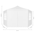 Pikkukuva 8 / 8: Garden Trade Pavilion Teltta 2x2x2 m Windows White MultiGardenilla