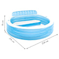 Miniatyrbillede 5 af 5: Havepool med sæder 229x218cm Intex 57190
