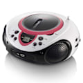 Pikkukuva 2 / 8: Kannettava FM-radio CD- ja USB-soitin Vaaleanpunainen