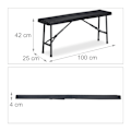 Pikkukuva 4 / 8: Black Beer Bench setti 2 kpl
