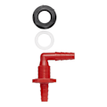 Pikkukuva 5 / 6: Vesisäiliön liitin liittimellä 90 astetta 1/2" 10x12mm läpipainopakkauksessa