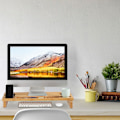 Miniatyrbillede 2 af 8: Monitorstativ i bambus