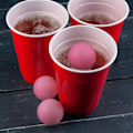 Pikkukuva 5 / 6: Vaaleanpunaiset Beer Pong -pallot 100 kappaleen sarjassa