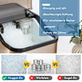 Miniatyrbild 5 av 5: Isbitsmaskin 24kg per dag krossad ismaskin ismaskin isbitsmaskin inklusive spade timer 2,5L vattentank