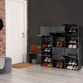 Miniatyrbillede 2 af 9: Sort skoskab med 24 rum