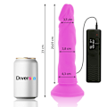 Miniatyrbild 1 av 9: Diversia - Flexibel Vibrerande Dildo Lila 23 Cm -O- 4,3 Cm