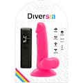 Miniatyrbillede 10 af 10: Diversia - Fleksibel Vibrerende Dildo Pink 17 Cm -O- 3,3 Cm