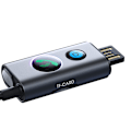Pikkukuva 3 / 9: Auton langaton äänilähetinvastaanotin USB AUX TF Card JR-CB7 harmaa