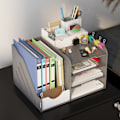 Pikkukuva 6 / 7: Rolling Container Arkistokaappi, 2 Laatikkoa, Lukittava, Pyörillä, Teräs, Musta, 37X43,5X67,5Cm