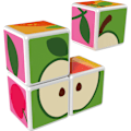 Pikkukuva 3 / 4: Geomag Magicube Printed Fruits + Cards 7 Pcs