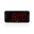 Miniatyrbild 1 av 9: Digital klockradio | LED Display | 1x 3.5 mm Audio Input | Tidsprojektion | AM / FM | Snooze-funktion | Sov timer | Antal alarm: 2 | Svart
