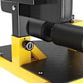 Miniatyrbillede 7 af 10: Sissy Squat Squat Trainer Ben Trainer Mave Balder Trainer 3 I 1 Trainer Justerbar Op Til 120 Kg Stål Gul + Sort 50 X 97 X (44,5-56,5) Cm