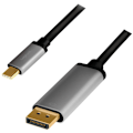 Miniatyrbillede 1 af 4: USB-C -> DisplayPort 4K/60Hz Aluminium 1,8m