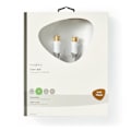 Pikkukuva 3 / 3: F Quick - F Quick Cables | F-pikaliitin uros | F-pikaliitin uros | Kullattu | 75 Ohm | Tuplasuojattu | 10.0 m | Pyöreä | PVC | Valkoinen | Ikkunalline
