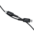 Miniatyrbillede 2 af 9: MFI kabel til iPhone USB-C - Lightning 30W 3A 1,8m sort