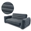 Miniatyrbillede 3 af 3: Sofa 2i1 fløjlsmadras + INTEX pumpe 66552-66640