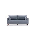 Miniatyrbillede 6 af 8: 2-sæders sofa Bella Soft İkili Koltuk - Blå