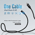 Pikkukuva 4 / 7: USB4/Thunderbolt3 Cable, 40G, 1meter, Type C to Type C
