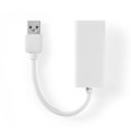 Miniatyrbillede 1 af 4: USB-netværksadapter | USB 2.0 | 100 Mbps | USB-A Han | RJ45 Hun | 0.20 m | Runde | Guldplateret / Nikkelplateret | Kobber | Hvid | Box