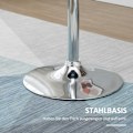 Miniatyrbillede 7 af 10: Round Bar Bord Højde Justerbart Roterende Bord Stål Sort Ø61X70-97Cm