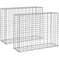 Miniatyrbillede 1 af 2: Galvaniseret stålgabion kurv 101 x 32 x 83 cm - 2 stk.