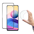 Miniatyrbild 1 av 9: Glasfolie härdat glas med ram för Xiaomi Redmi Note 10 5G Full Cover Flexi Nano skärm svart