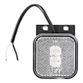 Miniatyrbillede 3 af 7: Forreste positionslygte 12/24V hvid 65 x 65 mm LED med holder