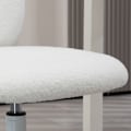 Miniatyrbillede 7 af 9: Kontorstol, Højdejusterbar Skrivebordsstol, Drejestol, Arbejdsstol, Computerstol Til Stuen, Bæreevne Op Til 120 Kg, Teddy Fleece