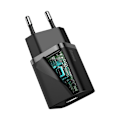 Miniatyrbillede 4 af 9: Hurtigoplader til Iphone Super Si 1C 20W Strømforsyning + USB-C - Lightning kabel 1m sort