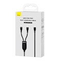 Miniatyrbillede 5 af 9: Kabel hurtigopladningskabel Flash Series 2in1 USB-C 2xUSB-C 100W 1,5m sort