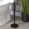Miniatyrbillede 4 af 9: Stilfuld sort toiletrulleholder i rustfrit stål