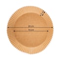 Miniatyrbillede 6 af 7: Bagepapir til airfryer 16 cm Berdsen - 20 stk
