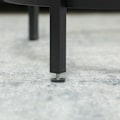 Pikkukuva 10 / 10: Sivupöytä pyöreä sohvapöytä lasisella pöytälevyllä, metallirunko, sohvapöytä, yöpöytä olohuoneeseen, makuuhuoneeseen, musta, Ø48 x 54,7 cm