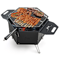 Pikkukuva 2 / 5: suuri hiiligrilli 360° pyörivällä grillillä 2 in 1 tulikulho 77 x 74 x 38 cm