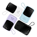 Pikkukuva 9 / 9: Powerbank pikalatauksella 10000mAh 22,5W QC-PD-SCP-FCP USB-C-kaapeli valkoinen