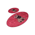 Pikkukuva 2 / 4: Bathmat Set (2 kpl) Pink Mopsi
