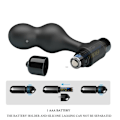 Miniatyrbillede 10 af 11: Mr Play - Sort Silikone Vibrator Anal Plug