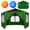 Pikkukuva 1 / 8: Garden Trade Pavilion Teltta 2x2x2 m Windows Green MultiGardenilla
